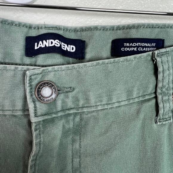 Lands' End Men's Size 42 x 28 Sage Green Traditional Fit Coupe Classique Pants - Picture 3 of 8